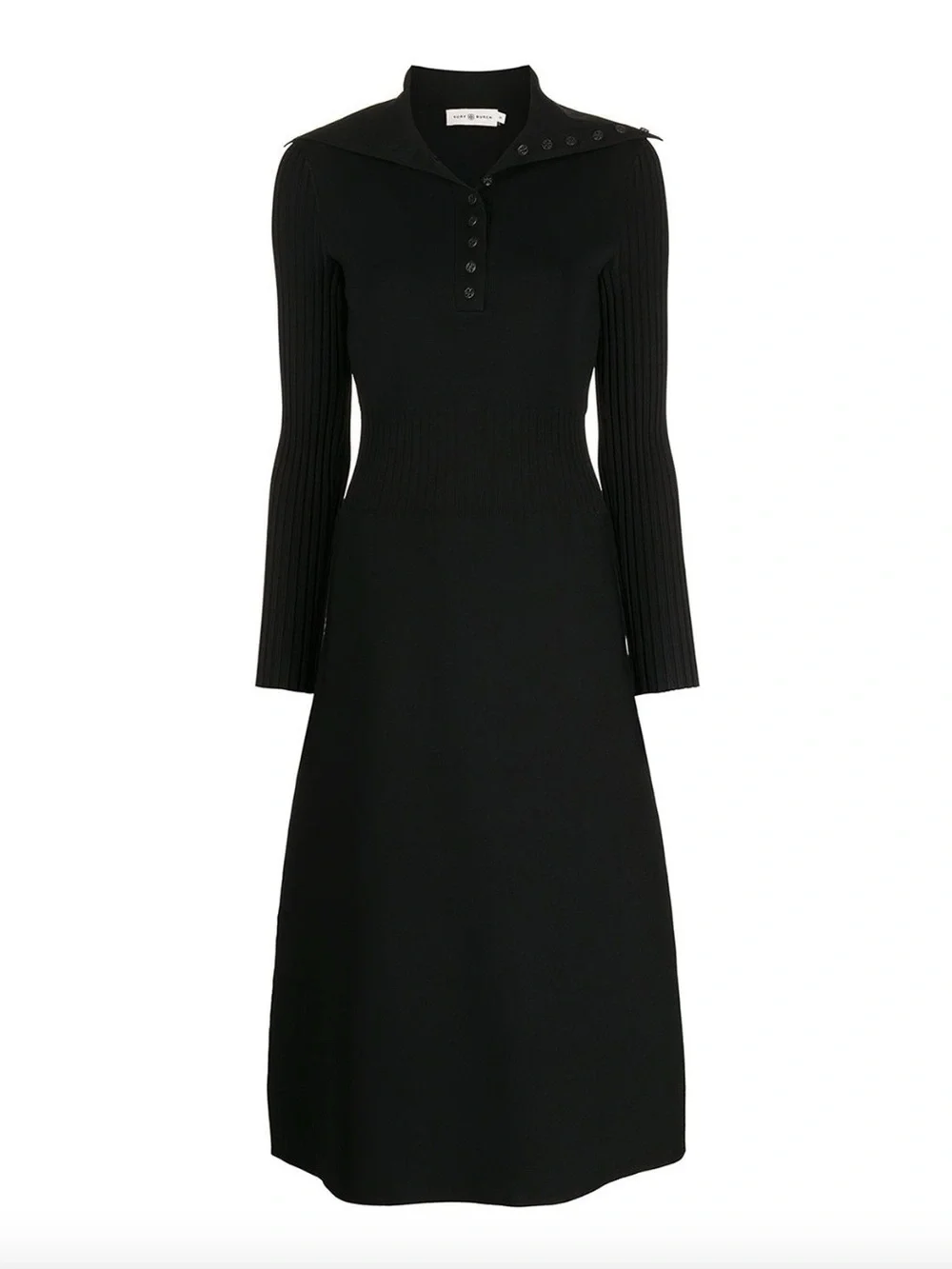 Tory Burch Polo Sweater Dress Black
